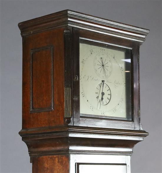A Mid 19th century mahogany 8 day longcase regulator by E. J. Dent of Strand, London Height 6ft 0.5in.